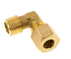 R 3/8'' Macho x 10mm Codo de latón de 90º de compresión 95 Bar DIN EN 1254-2