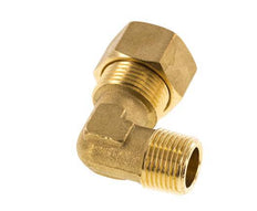 R 3/8'' Macho x 14mm Codo de latón de 90º de compresión 89 Bar DIN EN 1254-2