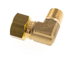 R 3/8'' Macho x 15mm Codo de latón de 90º de compresión 82 Bar DIN EN 1254-2