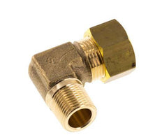 R 3/8'' Macho x 15mm Codo de latón de 90º de compresión 82 Bar DIN EN 1254-2