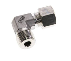 1/2'' NPT Male x 12S Stainless steel 90 deg Elbow Compression Fitting 630 Bar DIN 2353