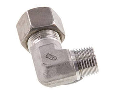 R 1/2'' Macho x 16S Racor de compresión de 90 grados de acero inoxidable 400 Bar DIN 2353