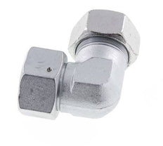 M42x2 x 30S Acero zincado Codo ajustable de 90 grados con cono de cierre y junta tórica 400 Bar DIN 2353
