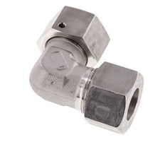 M30x2 x 20S Acero inoxidable Codo ajustable de 90 grados con cono de cierre y junta tórica 400 Bar DIN 2353