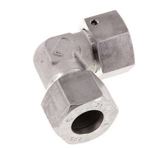 M30x2 x 20S Acero inoxidable Codo ajustable de 90 grados con cono de cierre y junta tórica 400 Bar DIN 2353