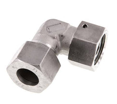 M30x2 x 20S Acero inoxidable Codo ajustable de 90 grados con cono de cierre y junta tórica 400 Bar DIN 2353
