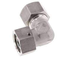 M30x2 x 20S Acero inoxidable Codo ajustable de 90 grados con cono de cierre y junta tórica 400 Bar DIN 2353