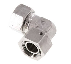 M30x2 x 22L Acero inoxidable Codo ajustable de 90 grados con cono de cierre y junta tórica 160 Bar DIN 2353