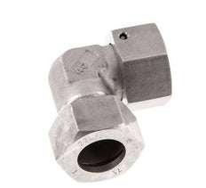 M30x2 x 22L Acero inoxidable Codo ajustable de 90 grados con cono de cierre y junta tórica 160 Bar DIN 2353