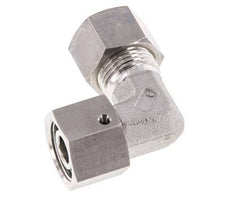 M18x1,5 x 12L Acero inoxidable Codo de compresión ajustable de 90 grados con cono de sellado y junta tórica 315 Bar DIN 2353