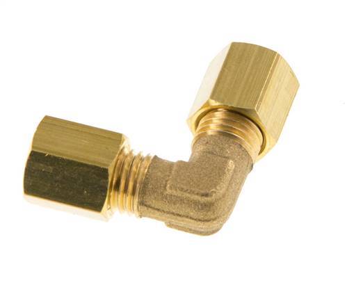 4mm Brass 90 deg Elbow Compression Fitting 150 Bar DIN EN 1254-2 [2 Pieces]