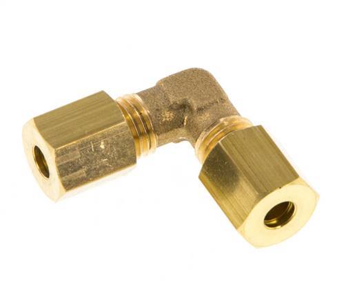 4mm Brass 90 deg Elbow Compression Fitting 150 Bar DIN EN 1254-2 [2 Pieces]