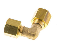 6mm Brass 90 deg Elbow Compression Fitting 150 Bar DIN EN 1254-2 [2 Pieces]