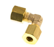 6mm Brass 90 deg Elbow Compression Fitting 150 Bar DIN EN 1254-2 [2 Pieces]