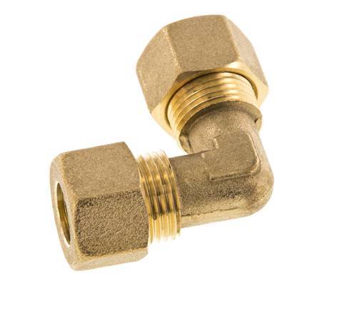 codo de latón de 12mm de 90 grados de compresión 75 Bar DIN EN 1254-2