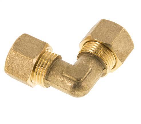 codo de latón de 12mm de 90 grados de compresión 75 Bar DIN EN 1254-2