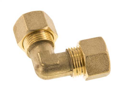 codo de latón de 12mm de 90 grados de compresión 75 Bar DIN EN 1254-2
