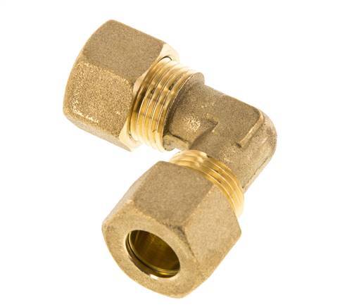 codo de latón de 12mm de 90 grados de compresión 75 Bar DIN EN 1254-2
