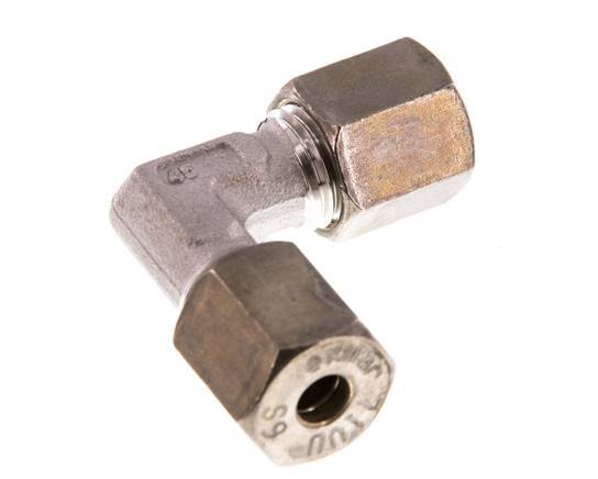 6S Codo de acero inoxidable de 90 grados de compresión 630 Bar DIN 2353