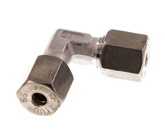 6S Codo de acero inoxidable de 90 grados de compresión 630 Bar DIN 2353