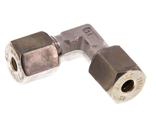 6S Codo de acero inoxidable de 90 grados de compresión 630 Bar DIN 2353