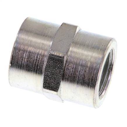 G 3/8'' Zinc plated Steel Socket 250 Bar - Hydraulic [2 Pieces]