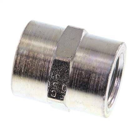 G 3/8'' Zinc plated Steel Socket 250 Bar - Hydraulic [2 Pieces]