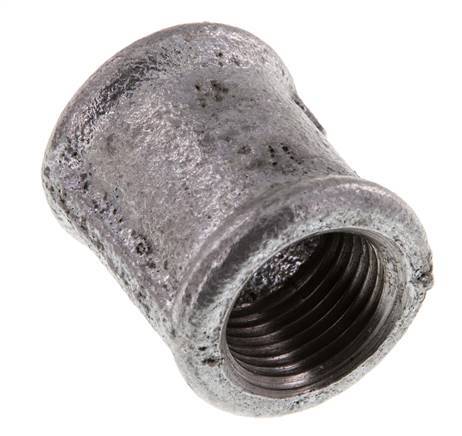 Rp 1/2'' Zinc plated Cast iron Round Socket 25 Bar [5 Pieces]