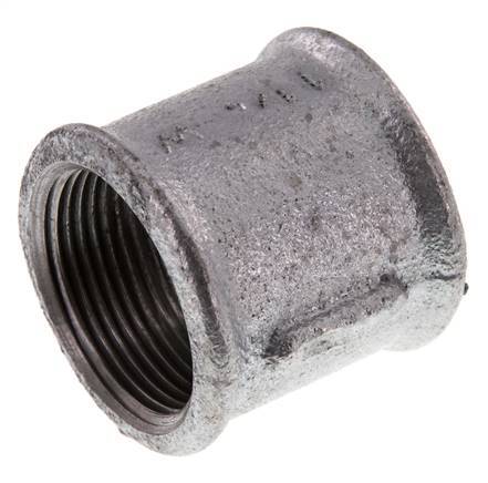 Rp 1 1/4'' Zinc plated Cast iron Round Socket 25 Bar [2 Pieces]