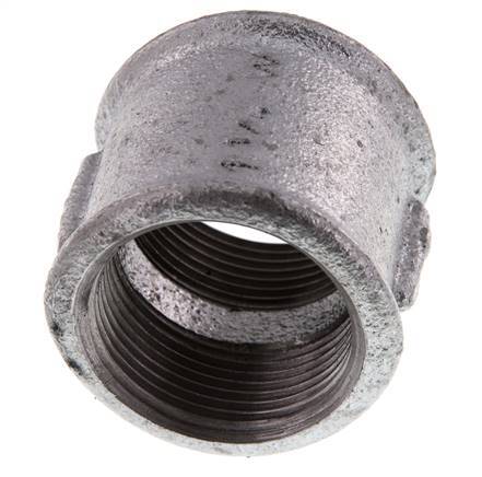 Rp 1 1/4'' Zinc plated Cast iron Round Socket 25 Bar [2 Pieces]