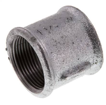 Rp 1 1/4'' Zinc plated Cast iron Round Socket 25 Bar [2 Pieces]