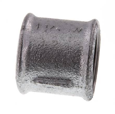 Rp 1 1/4'' Zinc plated Cast iron Round Socket 25 Bar [2 Pieces]