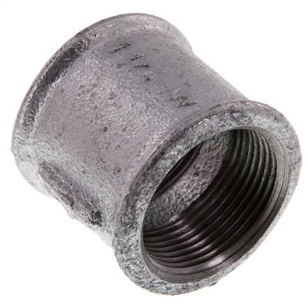 Rp 1 1/4'' Zinc plated Cast iron Round Socket 25 Bar [2 Pieces]