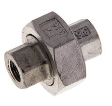 1/8'' NPT acero inoxidable espiga doble 3 piezas con cierre cónico 16 Bar