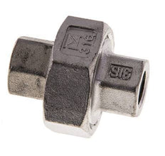 1/8'' NPT acero inoxidable espiga doble 3 piezas con cierre cónico 16 Bar