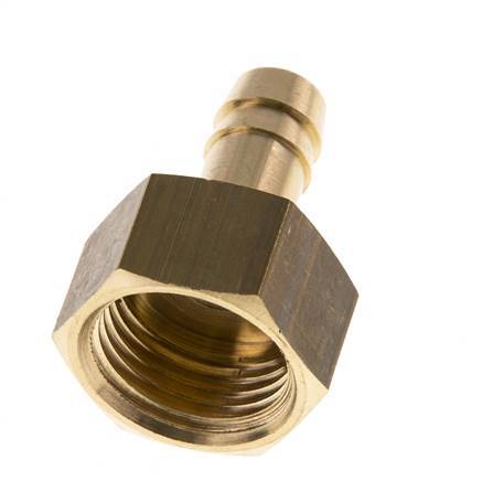 G 1/2'' x 10mm Brass Hose barb 16 Bar [2 Pieces]