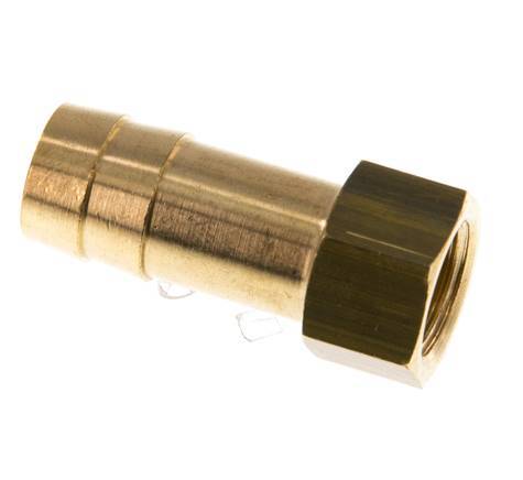 G 1/4'' x 13mm Brass Hose barb 16 Bar [2 Pieces]