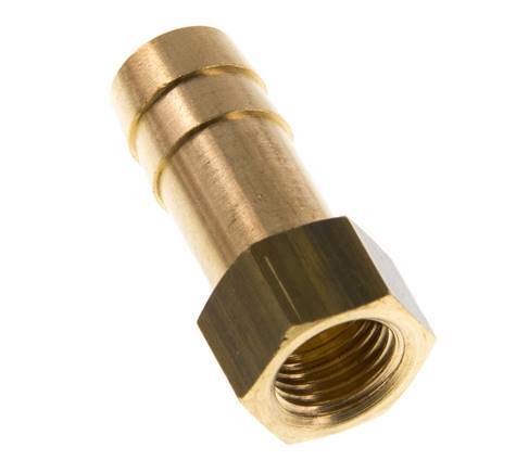 G 1/4'' x 13mm Brass Hose barb 16 Bar [2 Pieces]