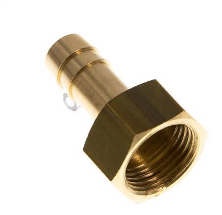 G 3/8'' x 9mm Brass Hose barb 16 Bar [2 Pieces]