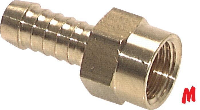 M14x1.5 x 9mm Brass Hose barb 16 Bar [2 Pieces]