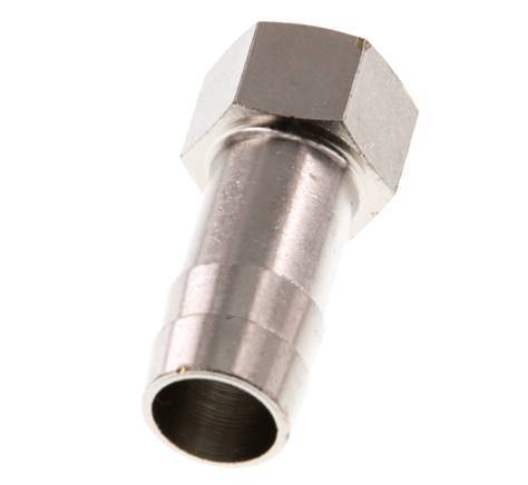 G 1/4'' x 13mm Nickel plated Brass Hose barb 16 Bar [2 Pieces]