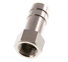 G 1/4'' x 13mm Nickel plated Brass Hose barb 16 Bar [2 Pieces]