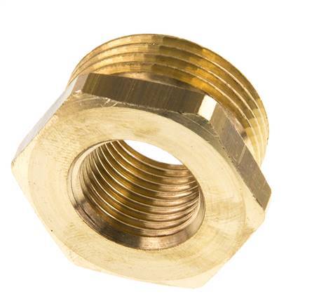 G 1/2'' x G 1'' F/M Brass Reducing Ring 16 Bar [2 Pieces]