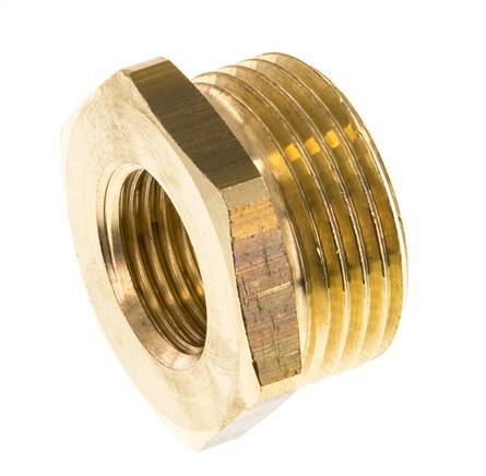 G 1/2'' x G 1'' F/M Brass Reducing Ring 16 Bar [2 Pieces]