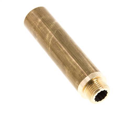 G 1/2'' F/M Extensión de latón DIN 3523 - 100 mm