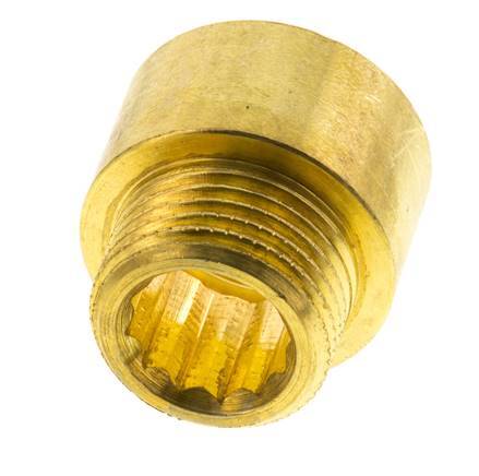 G 1/2'' F/M Brass Extension DIN 3523 - 15 mm [2 Pieces]