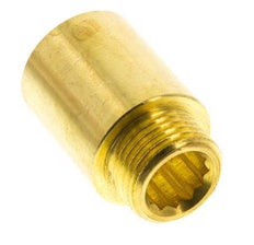 G 1/2'' F/M Extensión de latón DIN 3523 - 30 mm