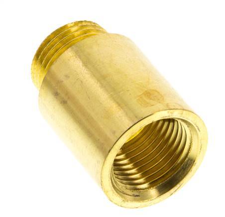G 1/2'' F/M Extensión de latón DIN 3523 - 30 mm