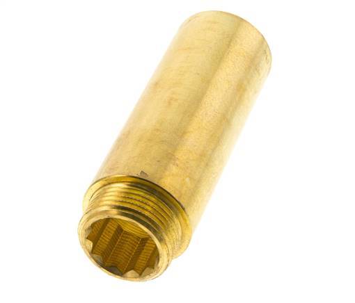 G 1'' F/M Extensión de latón DIN 3523 - 100 mm