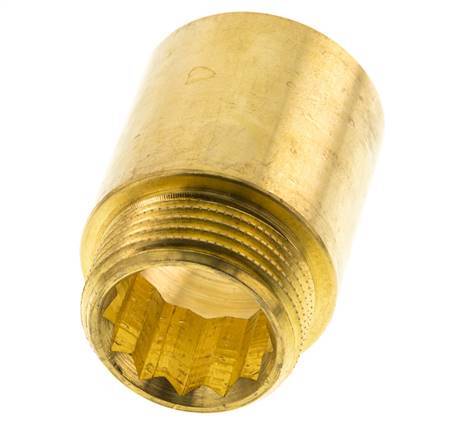 G 1'' F/M Extensión de latón DIN 3523 - 40 mm